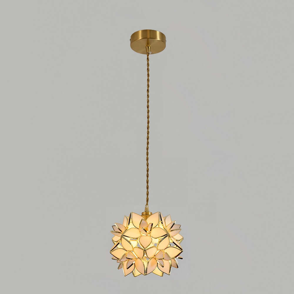 Capiz Shell Pendant Light, 20cm, Elegant Hanging Lamp