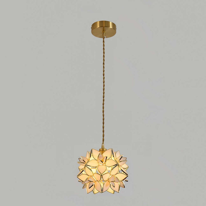 Capiz Shell Pendant Light, 20cm, Elegant Hanging Lamp