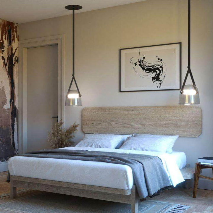 Modern Pendant Lamp with Metal Accents