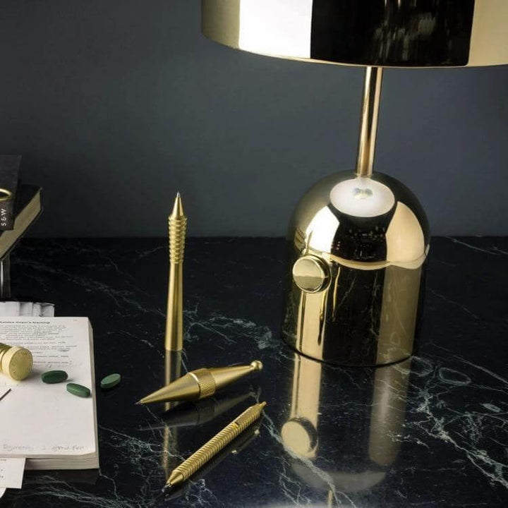 Modern Acrylic & Metal Bell Table Lamp