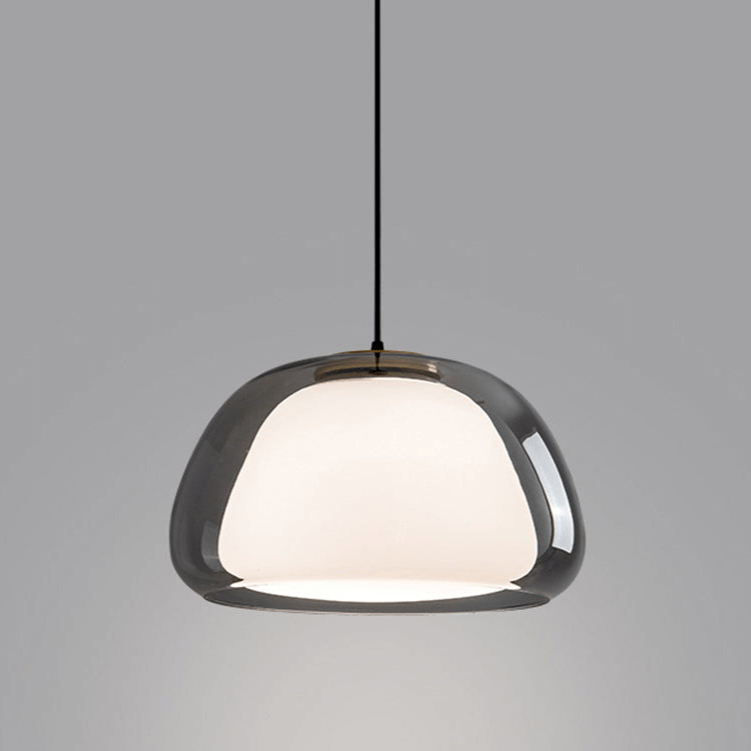 Modern White Glass Pendant Light