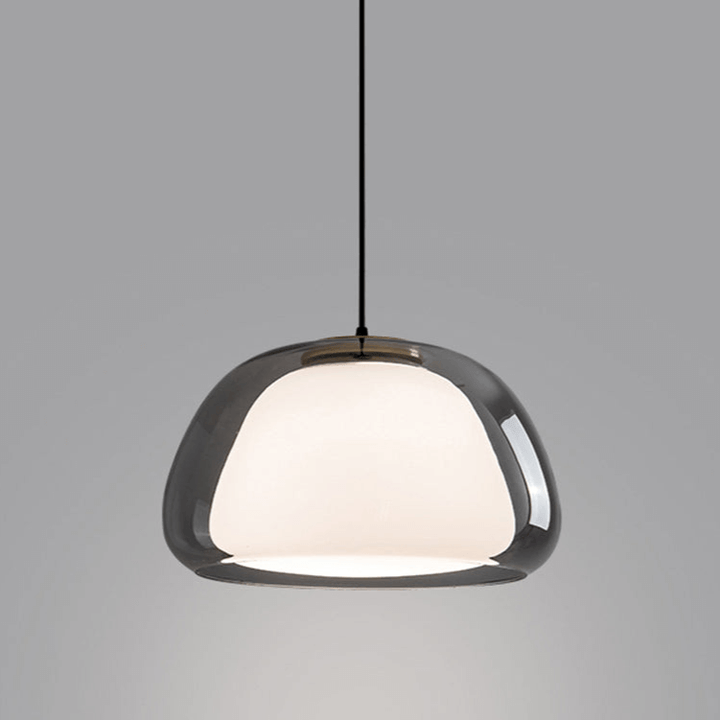 Modern White Glass Pendant Light