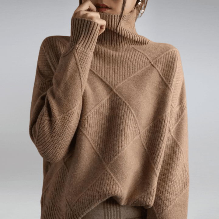 Women's Turtleneck Relaxed Fit Sweater