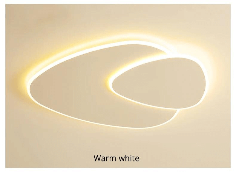 Modern LED Ceiling Light Fixture, Elliptical Design