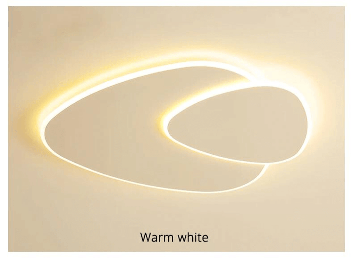 Modern LED Ceiling Light Fixture, Elliptical Design