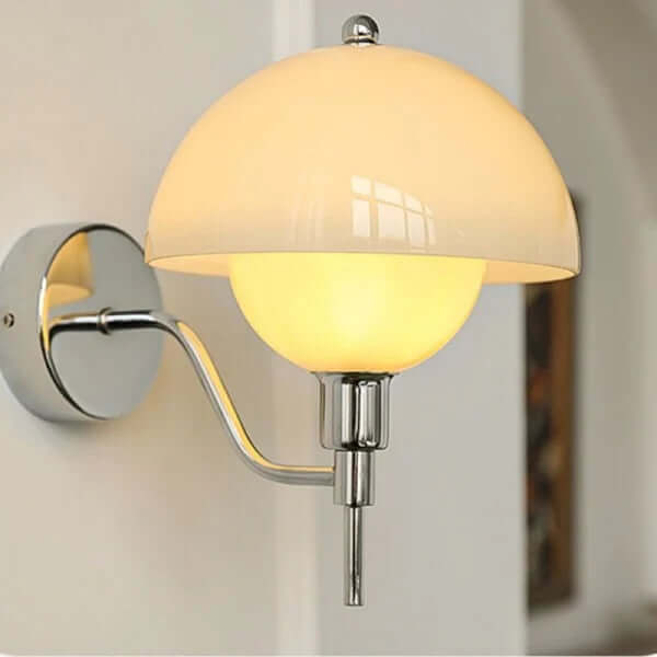 Elegant Mushroom Glass Wall Light