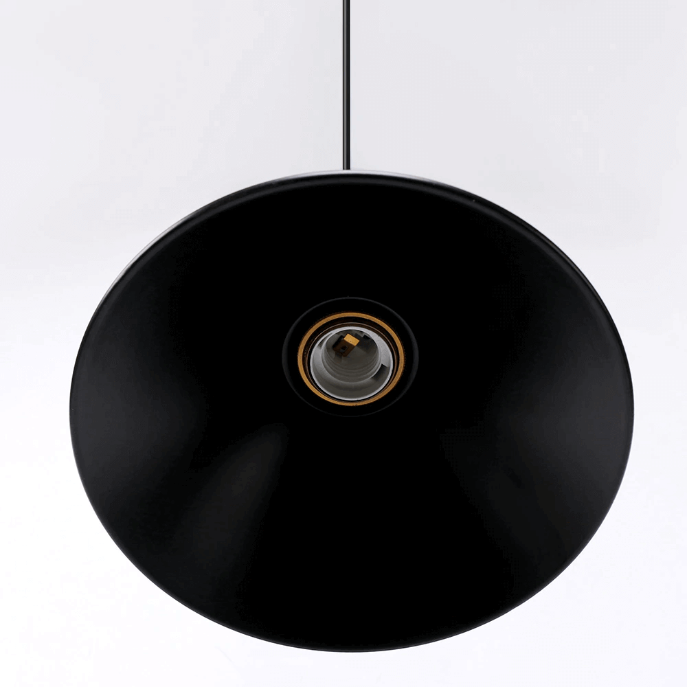 Vintage Brass Cone Pendant Light