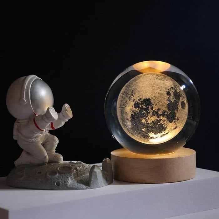 CelestialGlow Luminous Sphere, a unique galaxy lamp for cosmic home decor & ambient light.