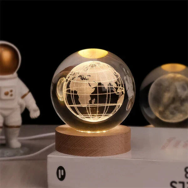 Unique CelestialGlow Luminous Sphere, an ideal space gift or galaxy lamp for any space enthusiast.