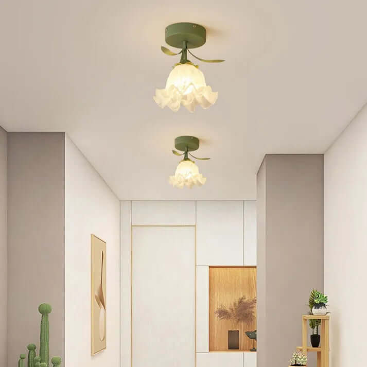 Tiffany Style Mini Floral Ceiling Light