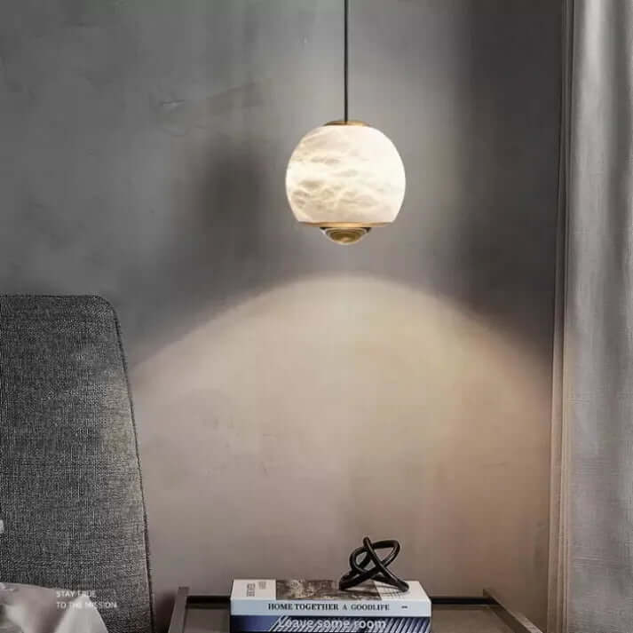 Marble Alabaster Globe Pendant Lamp