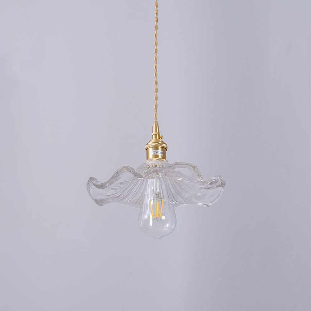Floral Glass Pendant Light