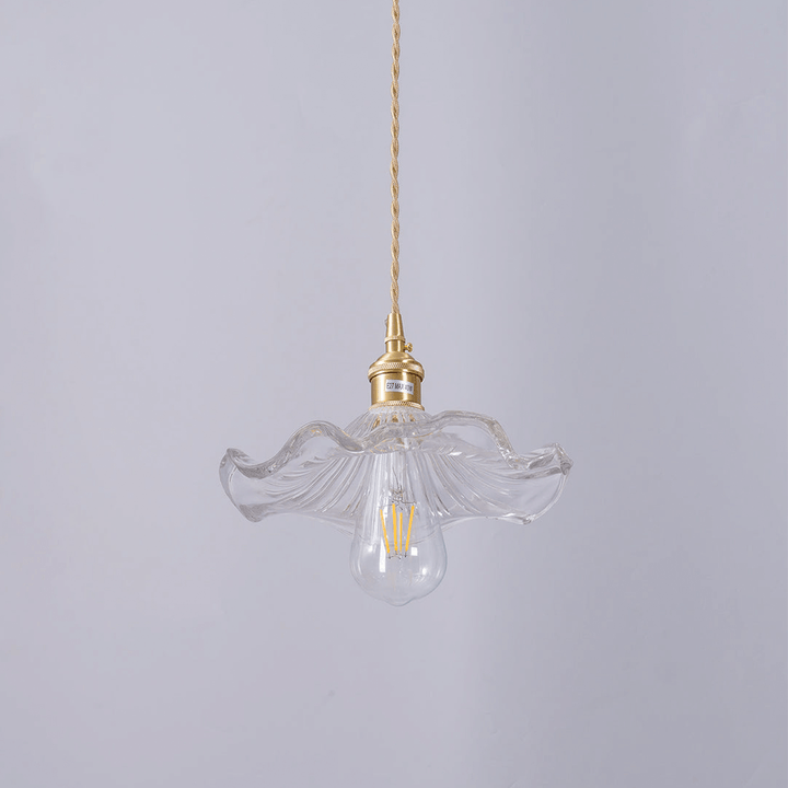 Floral Glass Pendant Light