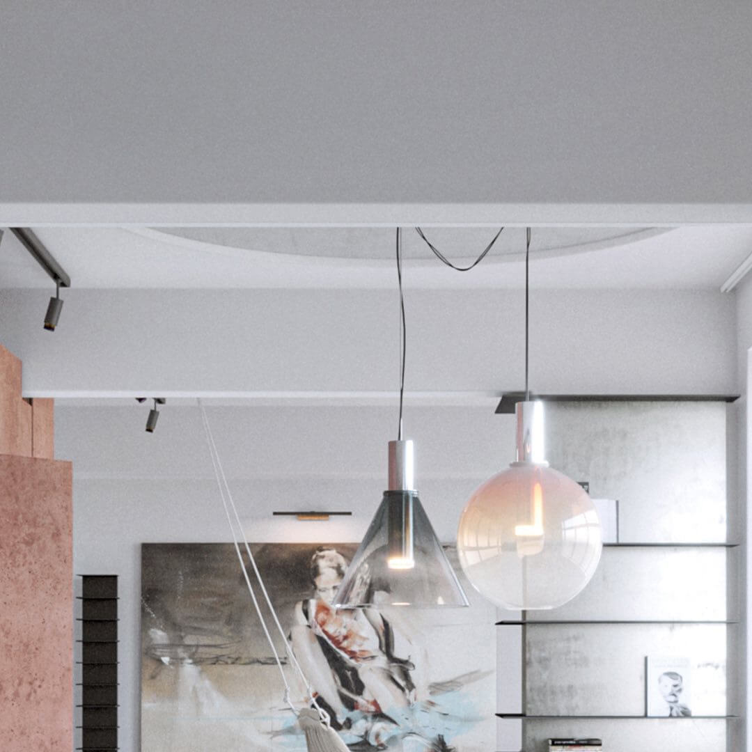 Modern Glass Pendant Lamp for Ambient Lighting
