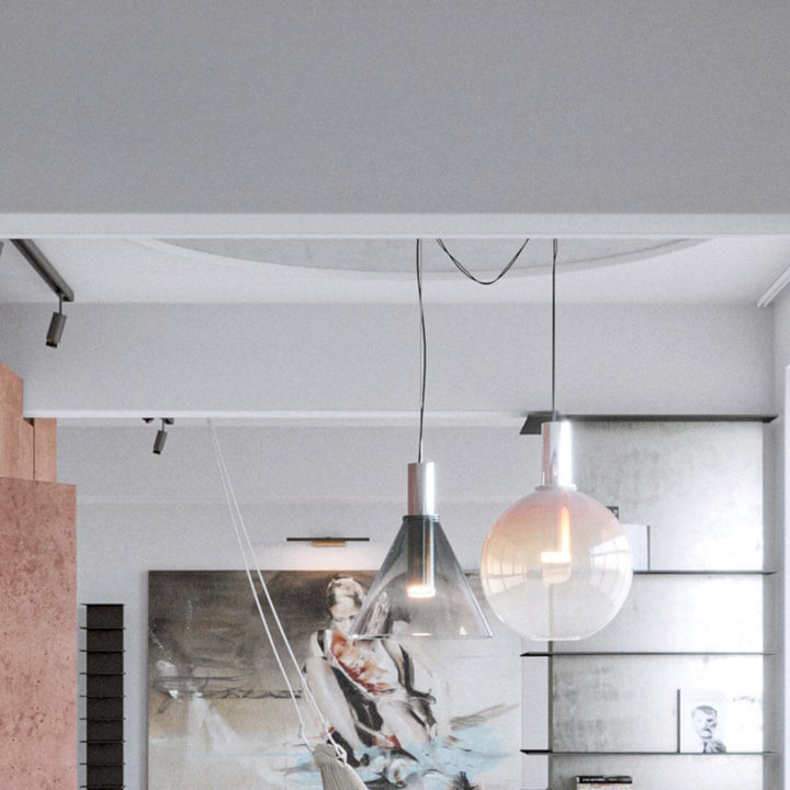 Modern Glass Pendant Lamp for Ambient Lighting