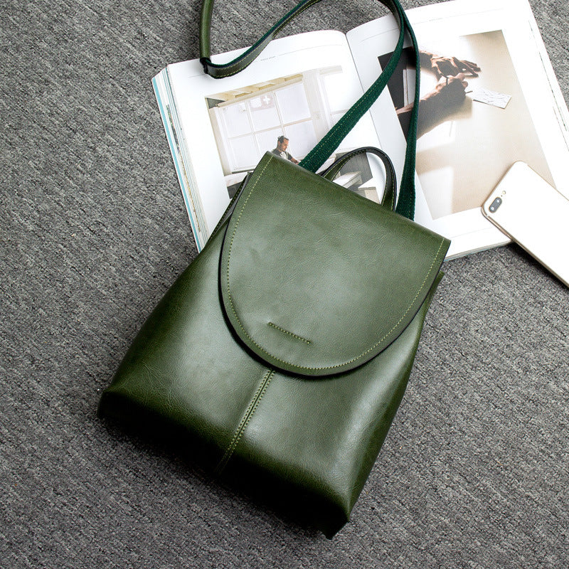 Elegant women's leather travel bag, a durable and stylish backpack for everyday use & adventures.
