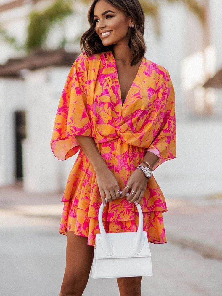 Elegant women's party dress, a chic mini style perfect for evening events & special occasions.