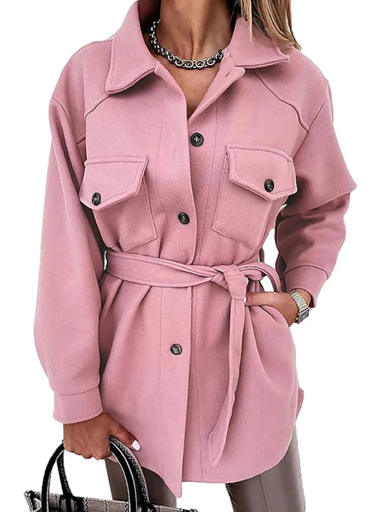 Women's chic spring jacket, slim fit and lightweight. An elegant and versatile mid-season outerwear piece.