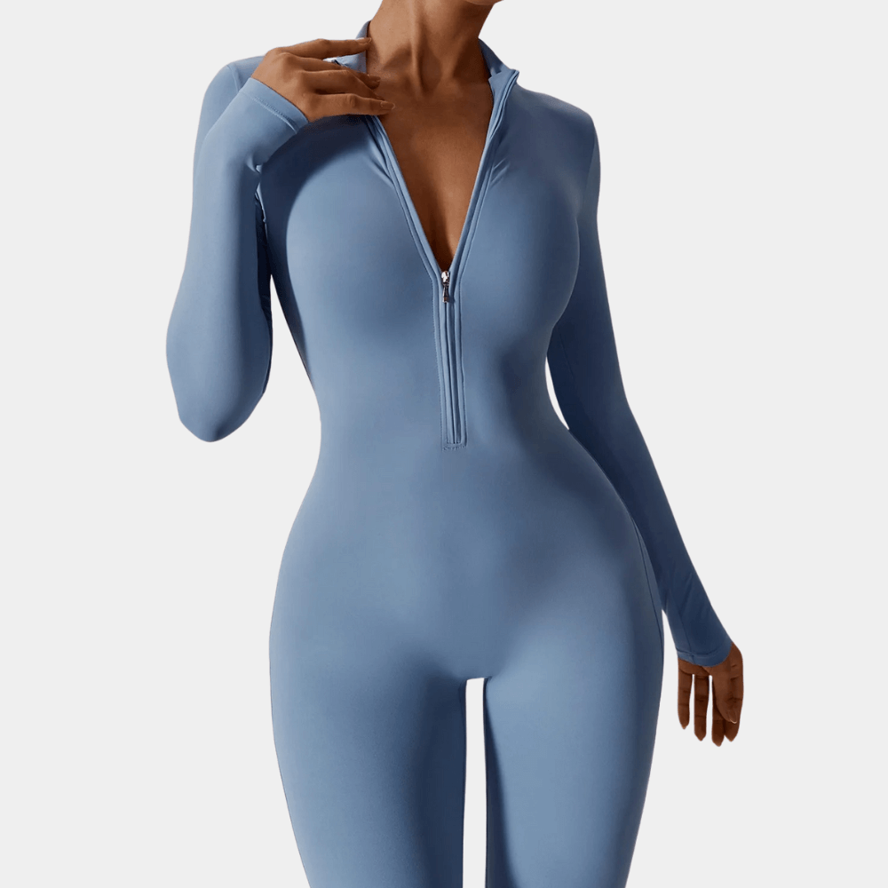 Effortless women's jumpsuit, chic & comfortable. A fashionable, versatile one-piece outfit for spring/summer apparel.