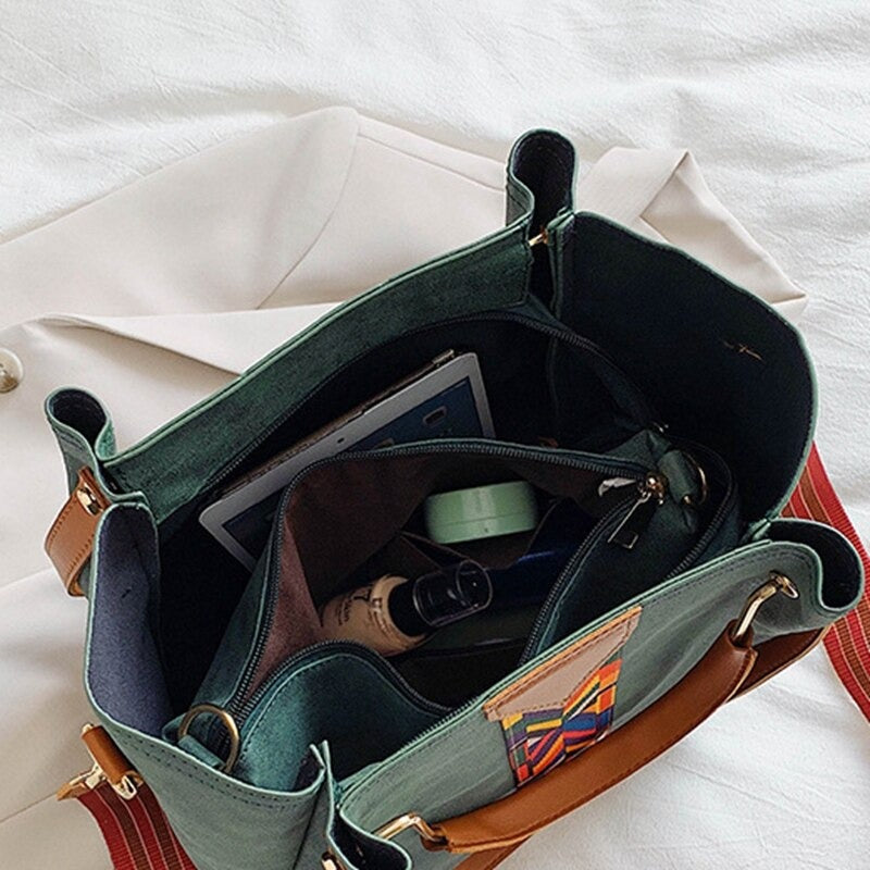 Versatile PU leather tote bag for women, ideal for travel and daily essentials. Stylish everyday handbag.