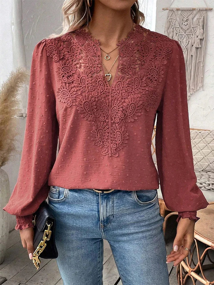 Fashionable women's summer blouse, airy and flowy. Great for casual wear or smart office looks.
