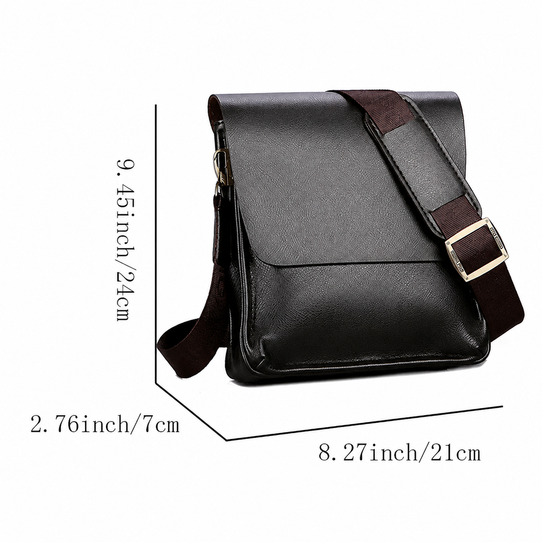 Stylish women's vegan leather bag. Chic faux leather crossbody handbag, ideal for elegant daily carry.