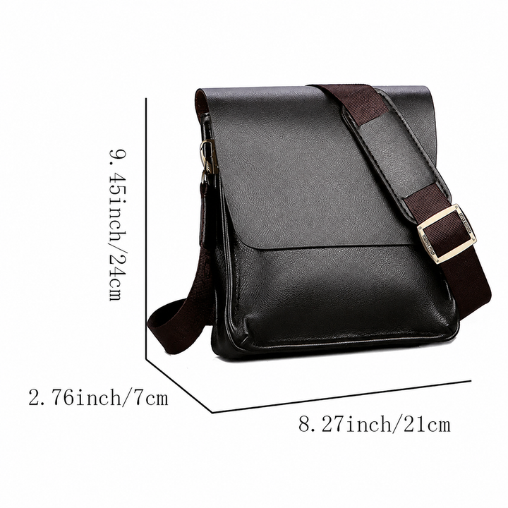 Stylish women's vegan leather bag. Chic faux leather crossbody handbag, ideal for elegant daily carry.