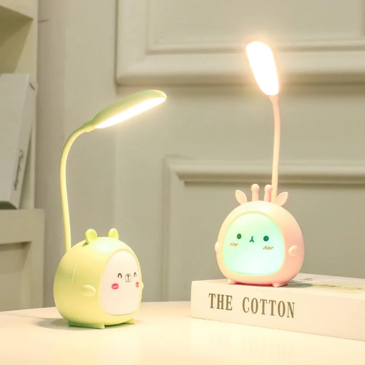Children's eye protection USB reading lamp, a BrightBuddy kids night light & desk lamp for study.