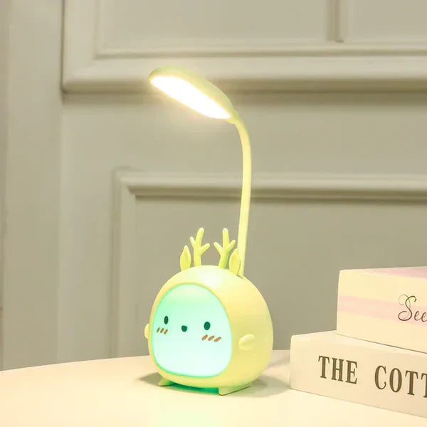 Child-friendly eye protection reading lamp, a BrightBuddy USB desk lamp for kids' study & bedroom light.