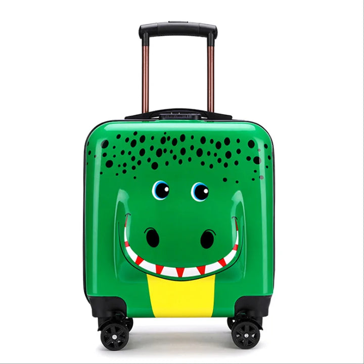 Playful animal design hard shell luggage for children, making travel exciting & easy for kids.