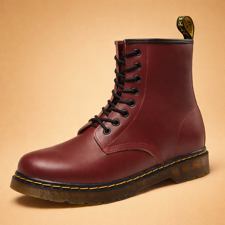 Mens classic lace-up ankle boots, ideal for casual wear, rugged street style & durable fashion footwear.