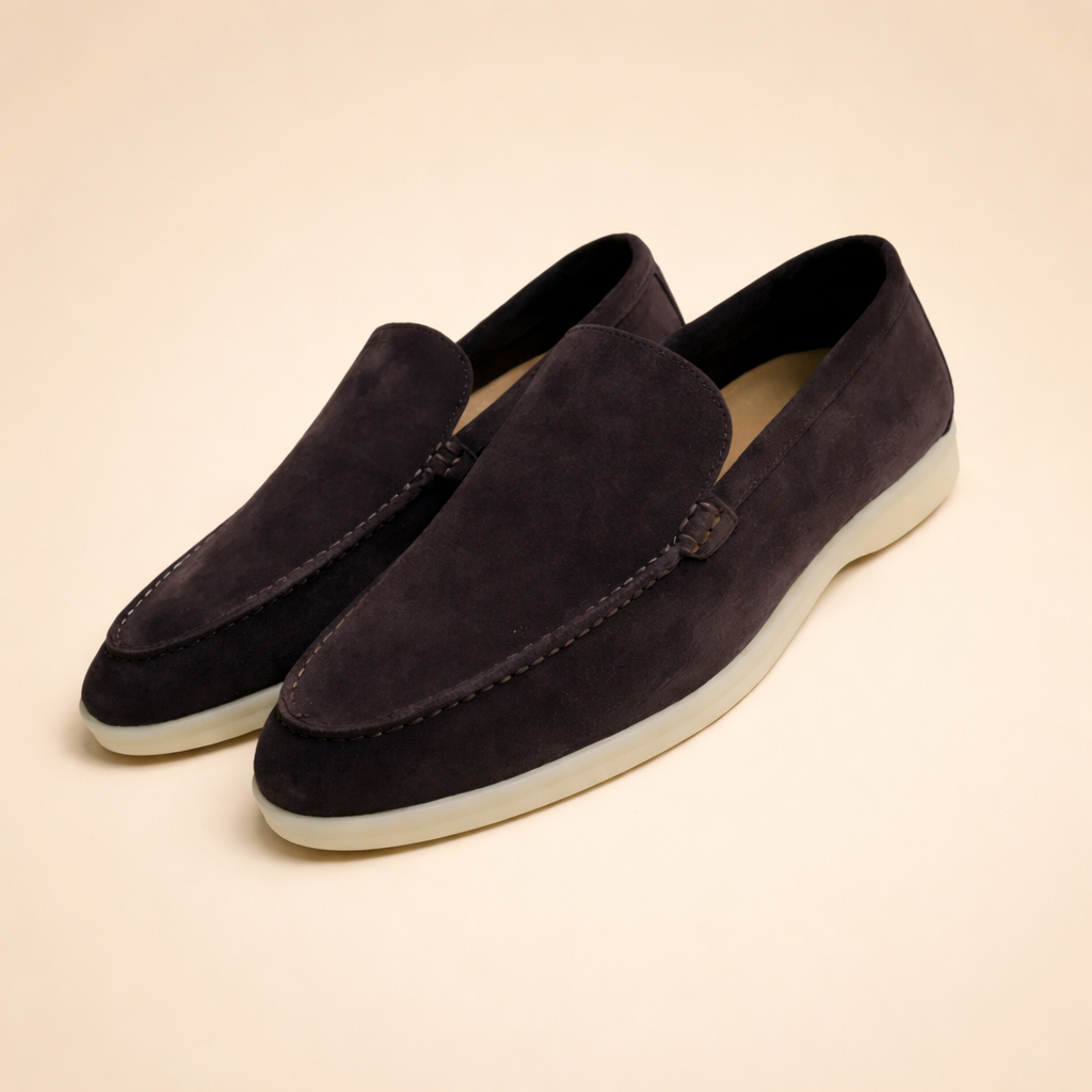 Mens dress loafers: sophisticated slip-on penny style, offering elegance & comfort for office wear.