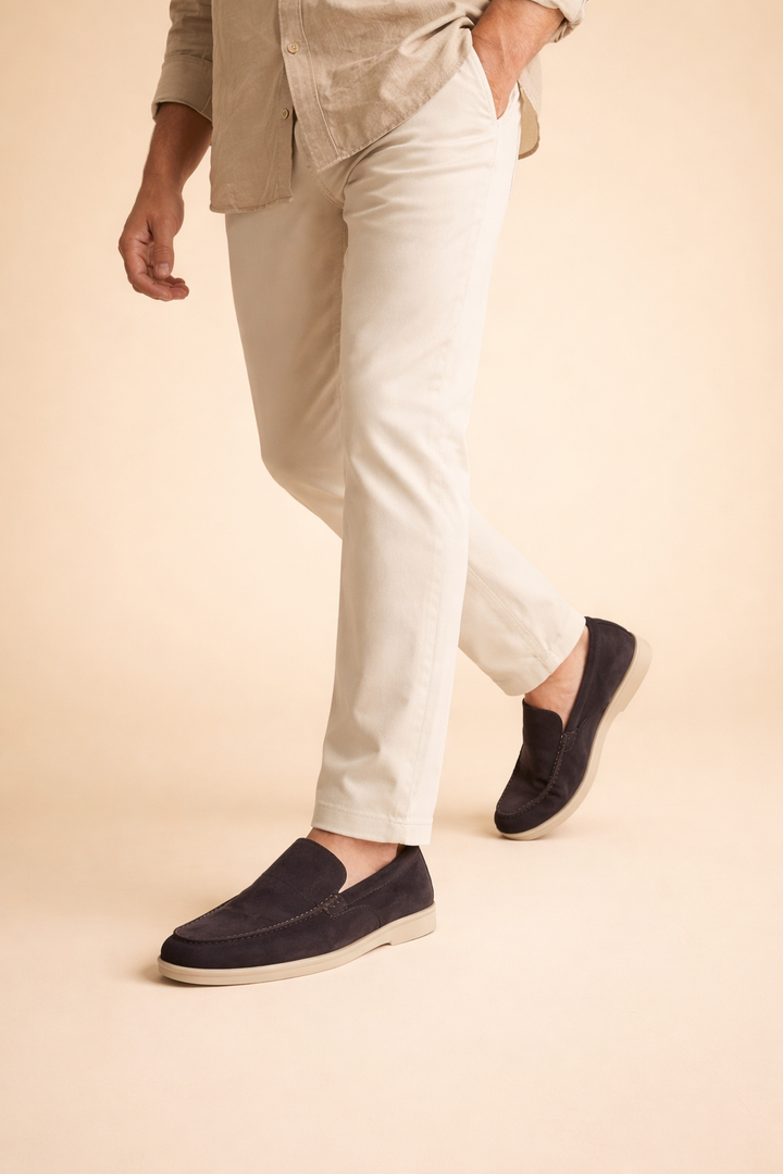 High-quality men's casual penny loafers, a comfortable slip-on shoe for versatile daily wear & style.