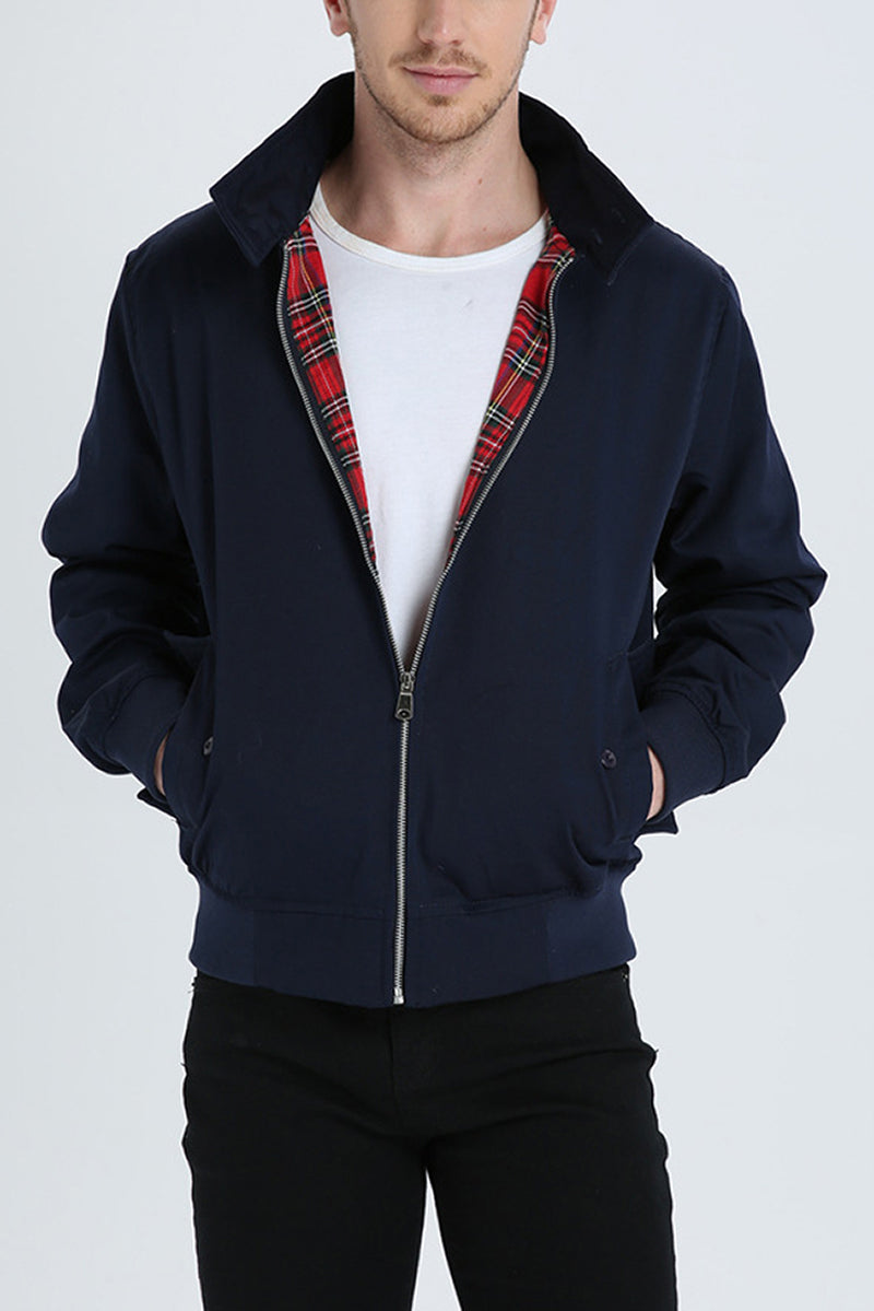 Classic Men's Harrington Jacket in a timeless design, perfect for versatile smart casual style.