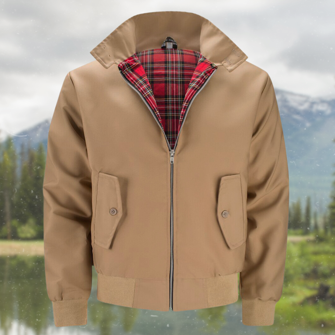 Stylish Ryder Men's Harrington Jacket, designed for comfort and timeless appeal in everyday wear.
