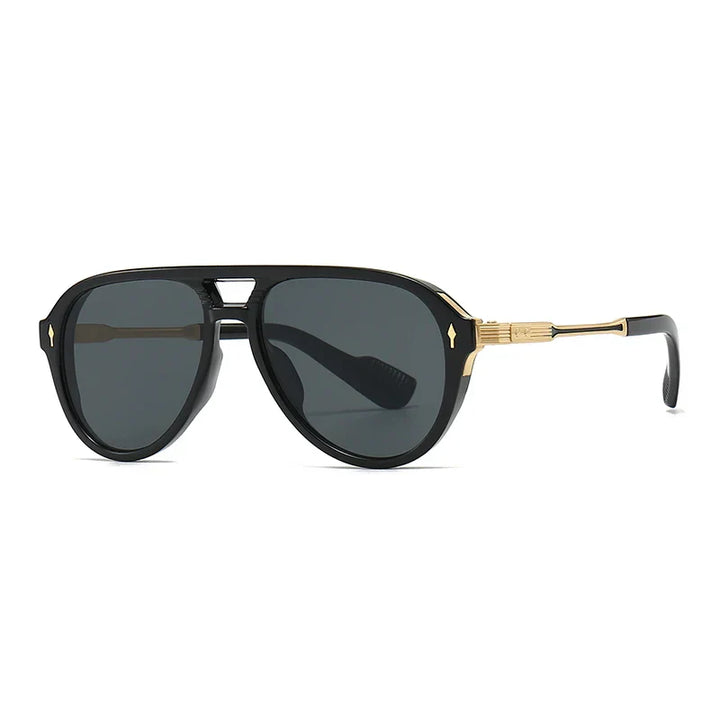 Classic retro aviator sunglasses, stylish unisex eyewear accessory.