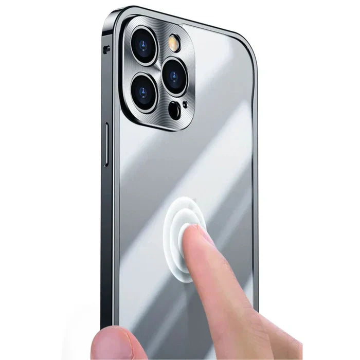 Protective iPhone 15 case, transparent with MagSafe integration, for seamless accessory use.