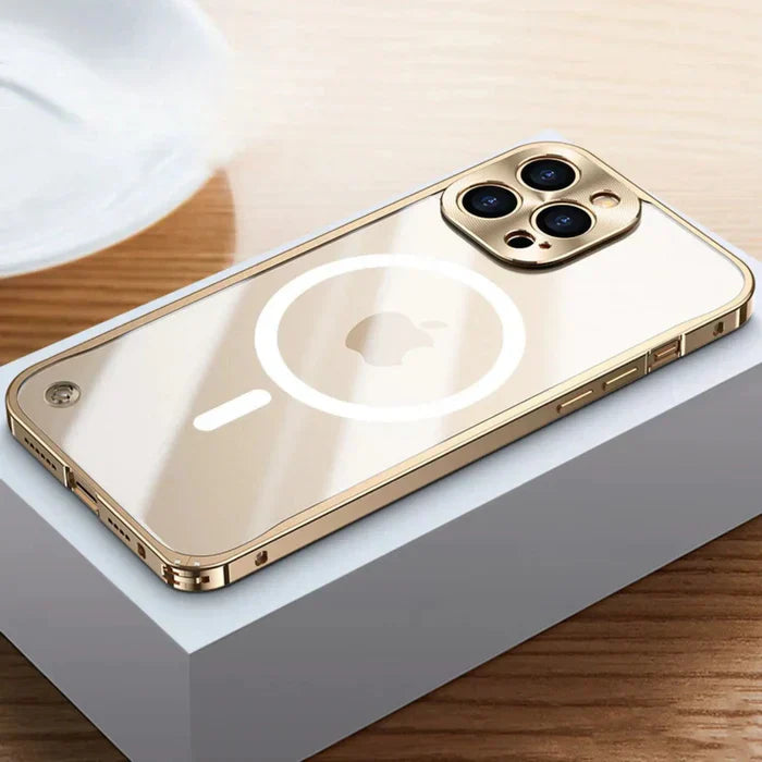 Heavy-duty clear iPhone 15 MagSafe case, ensuring premium protection without hiding your phone.
