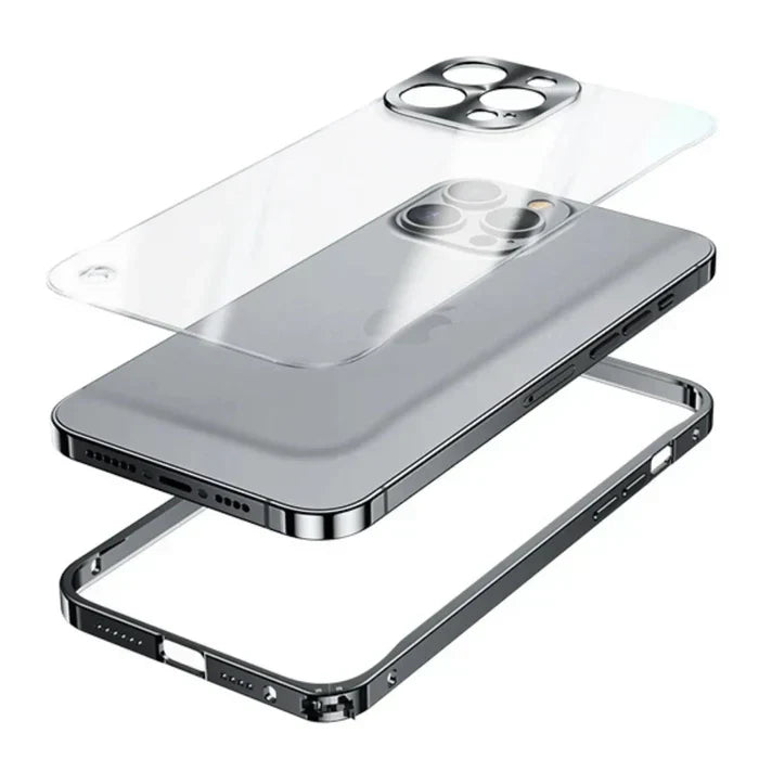 Sleek transparent protective MagSafe case for iPhone 15, combining style with advanced durability.