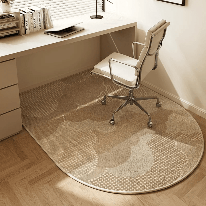 Durable clear floor protector for rolling chairs. Ideal for hard floors & low-pile carpets. Home office essential.