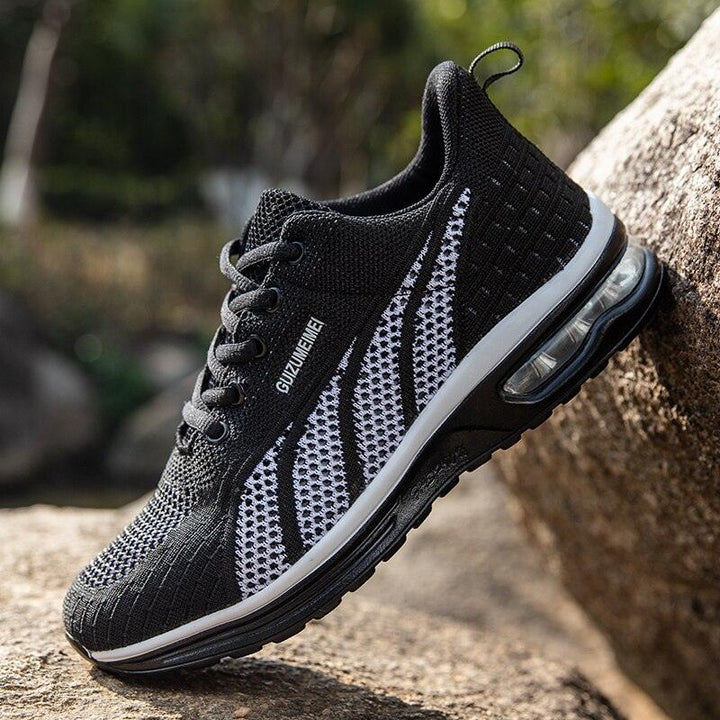 Close-up of women's platform running shoes. Ideal for outdoor training, offering comfort and support.