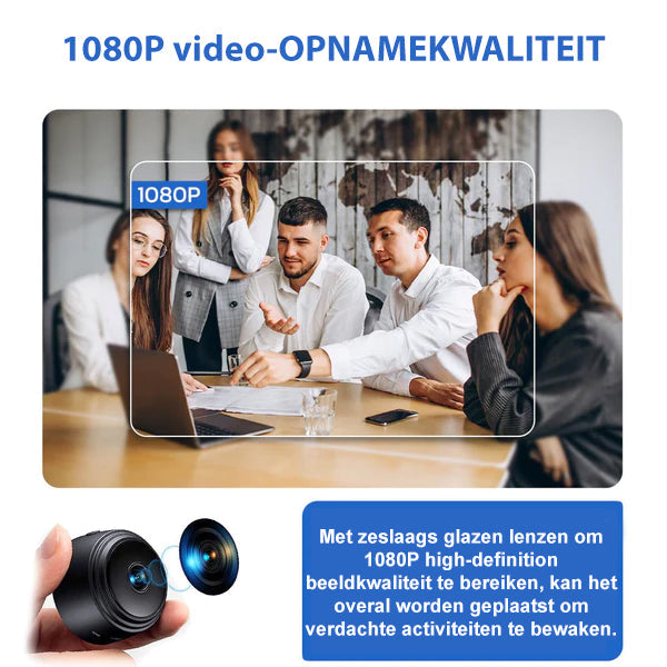 Protect your home with this compact HD security camera featuring 160° wide-angle & powerful night vision.