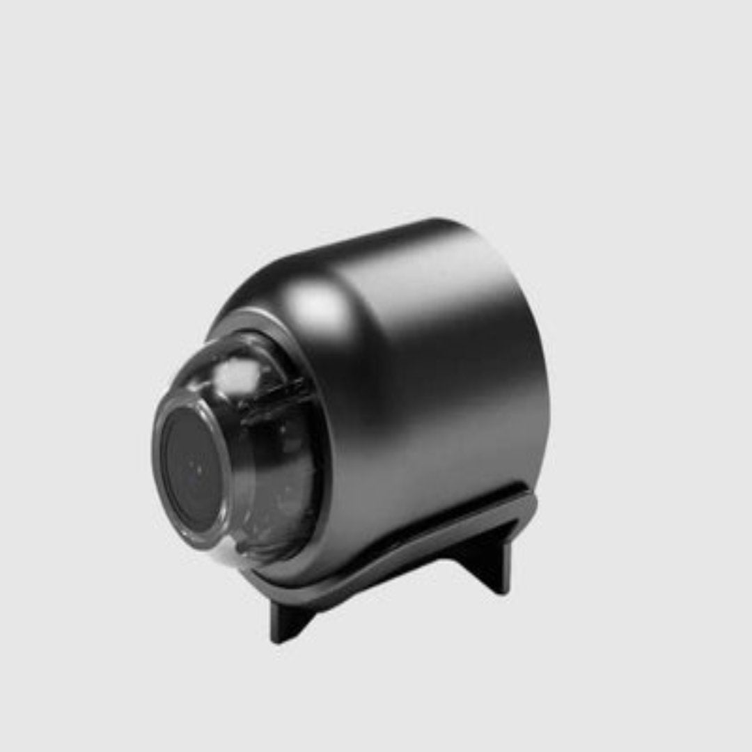 "Compact mini spy camera with WiFi, night vision; 1080P HD video, audio features for discreet surveillance."