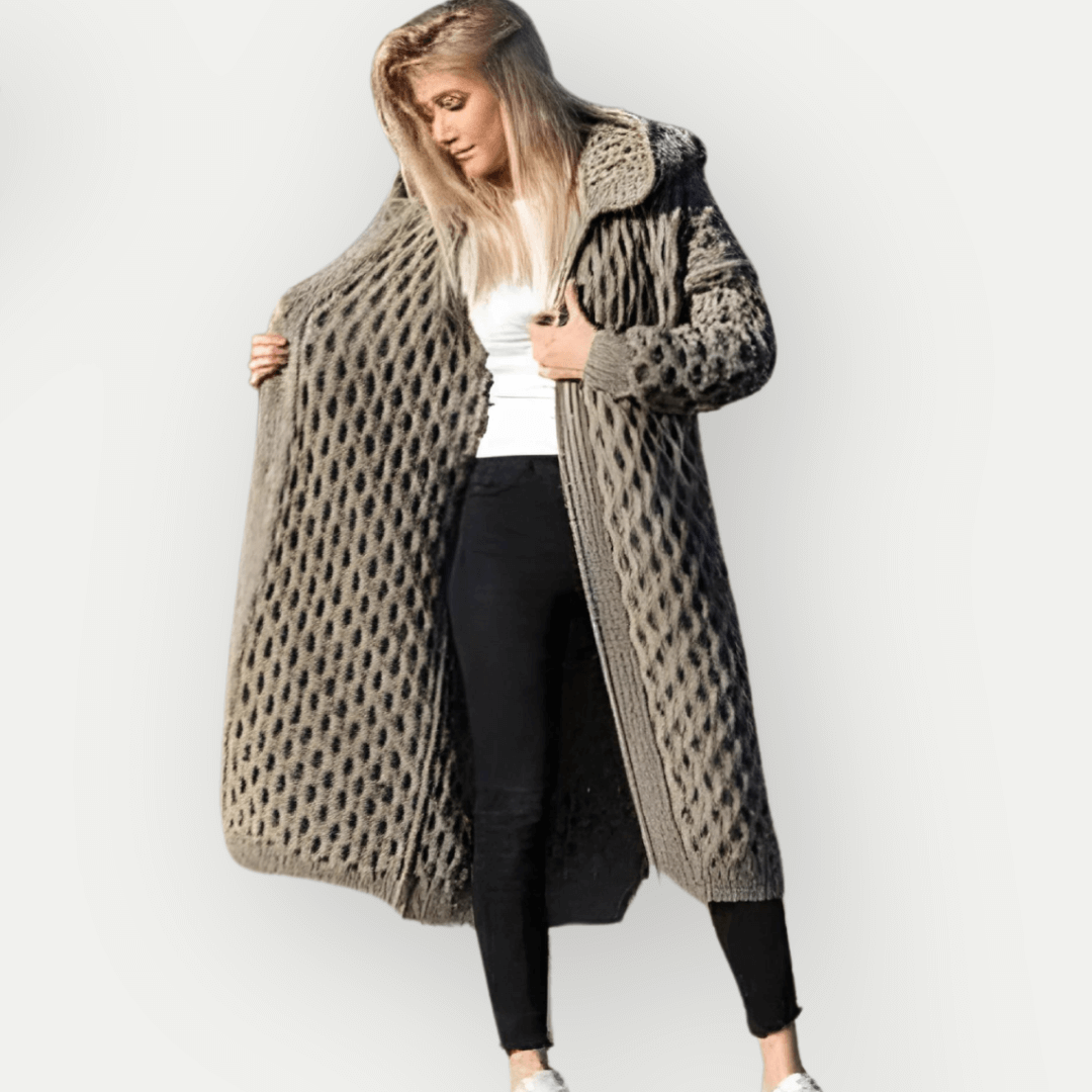 Everyday comfort: Women's cozy hooded long sleeve jacket. Versatile zip-up, warm fall fashion & winter outerwear.