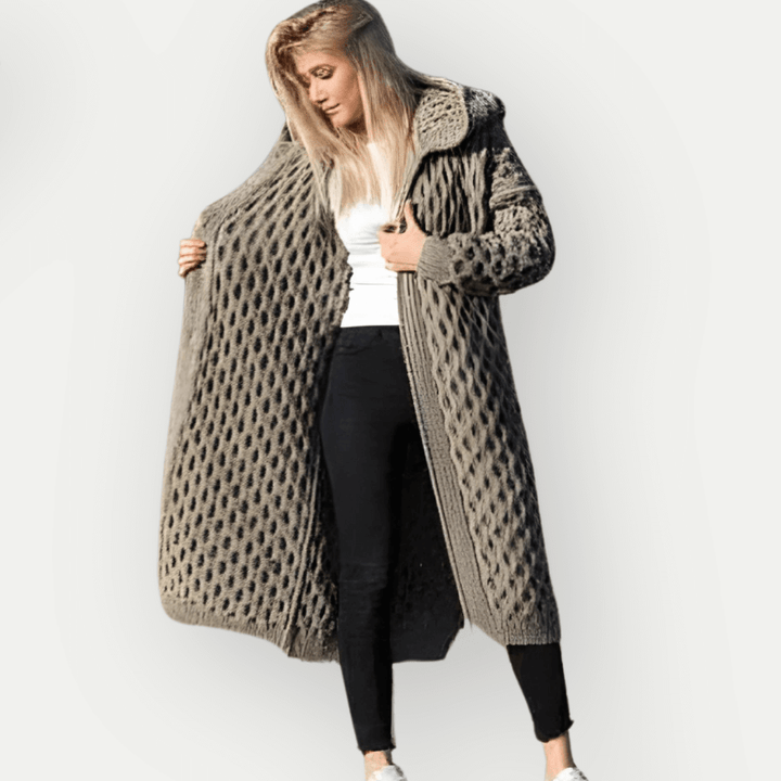 Everyday comfort: Women's cozy hooded long sleeve jacket. Versatile zip-up, warm fall fashion & winter outerwear.