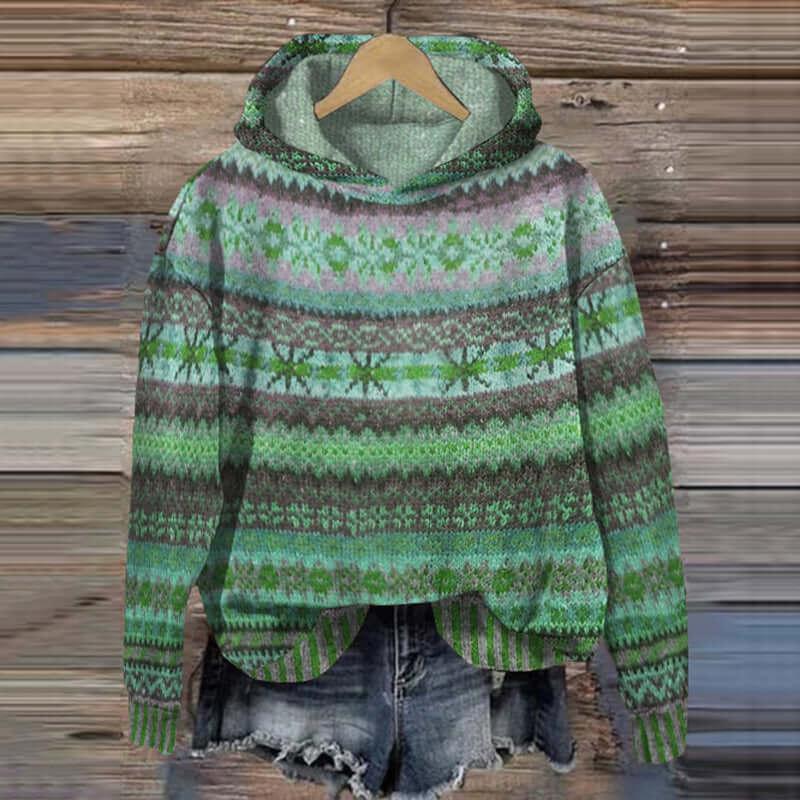Chic women's knit pullover, versatile long sleeve sweater for casual wear & cozy winter fashion.