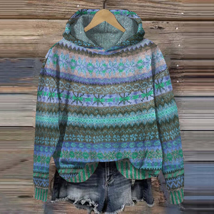 Warm & soft women's knit sweater, comfortable long sleeve pullover. Perfect cozy winter wear for ladies.