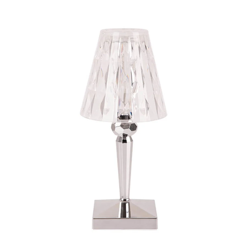 CrystalLuxe table lamp, modern crystal design accent for luxurious home decor.