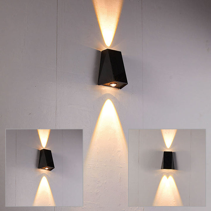 Solar LED Wall Light Outdoor Waterproof Garden