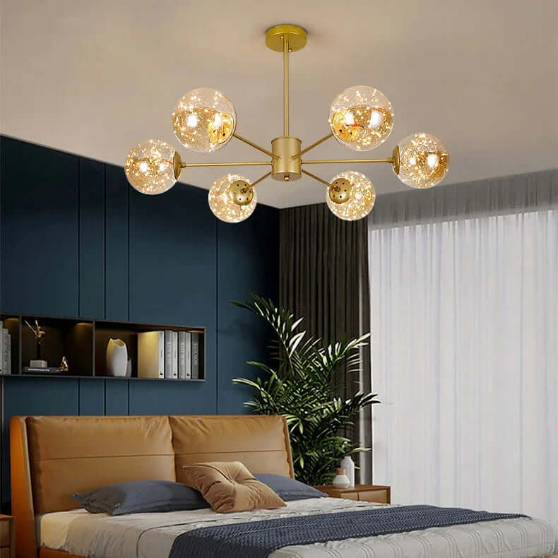 Elegant Glass Ball Chandelier